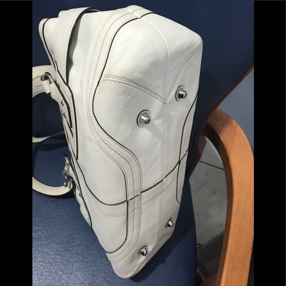 Coach ivory leather Soho zip satchel - Picture 5 of 16